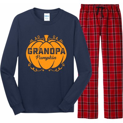 Grandpa Pumpkin Funny Halloween Family Costume Thanksgiving Long Sleeve Pajama Set