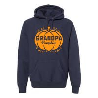 Grandpa Pumpkin Funny Halloween Family Costume Thanksgiving Premium Hoodie