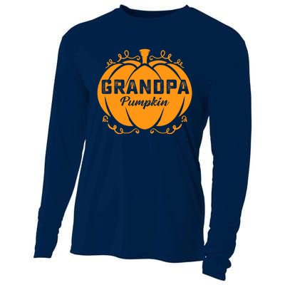 Grandpa Pumpkin Funny Halloween Family Costume Thanksgiving Cooling Performance Long Sleeve Crew