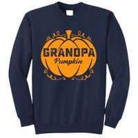 Grandpa Pumpkin Funny Halloween Family Costume Thanksgiving Tall Sweatshirt