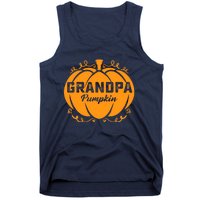 Grandpa Pumpkin Funny Halloween Family Costume Thanksgiving Tank Top