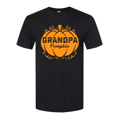 Grandpa Pumpkin Funny Halloween Family Costume Thanksgiving Softstyle CVC T-Shirt