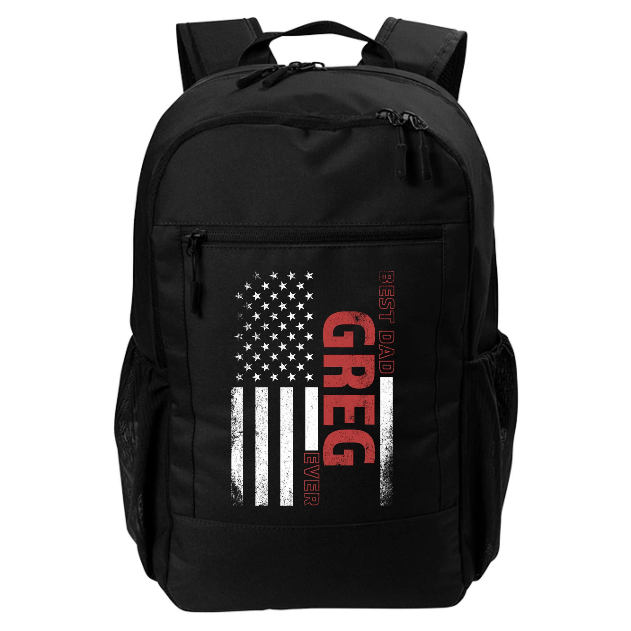 Greg Personalized FatherS Day Gift Flag Best Dad Gift Backpack