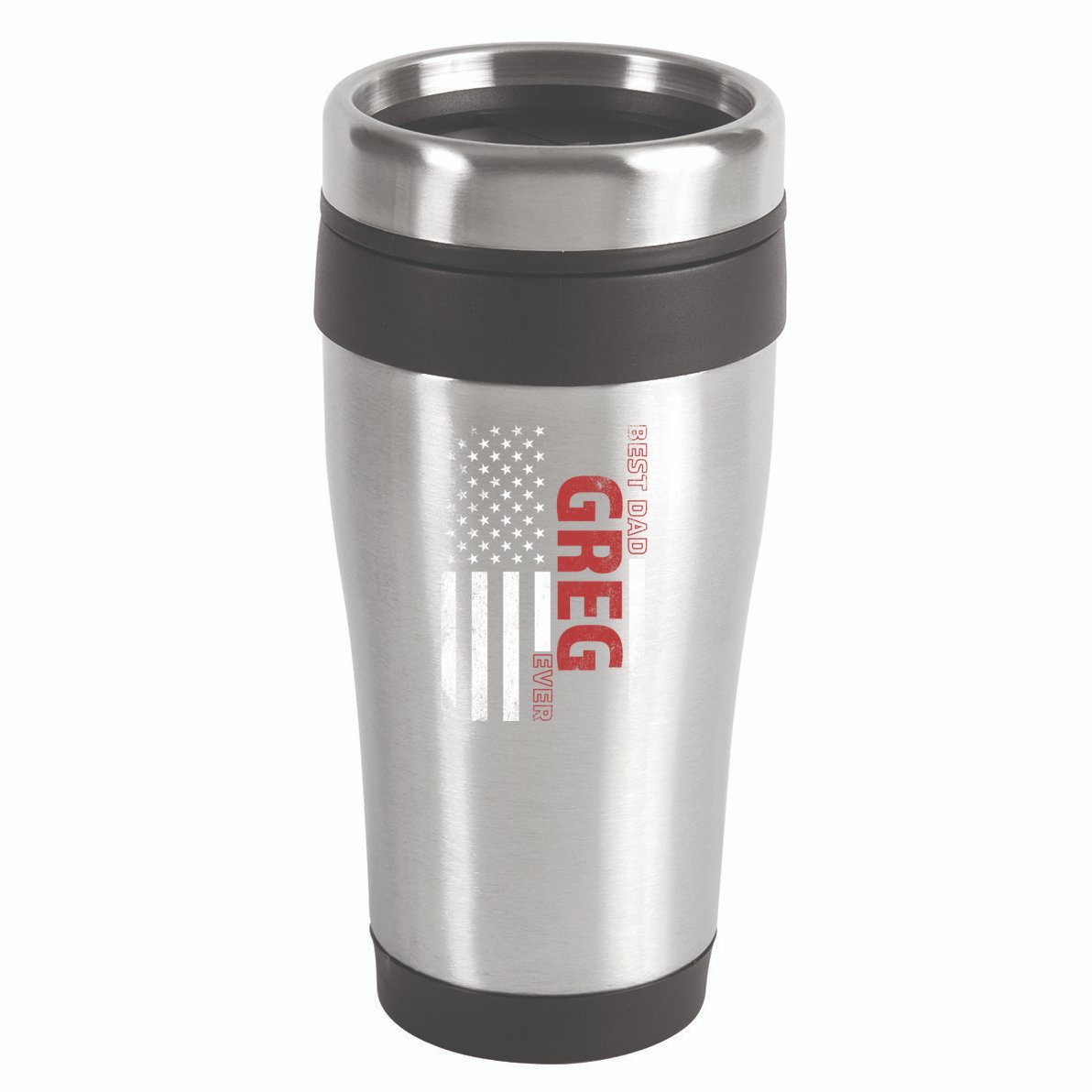 Greg Personalized FatherS Day Gift Flag Best Dad Gift 16oz Travel Tumbler
