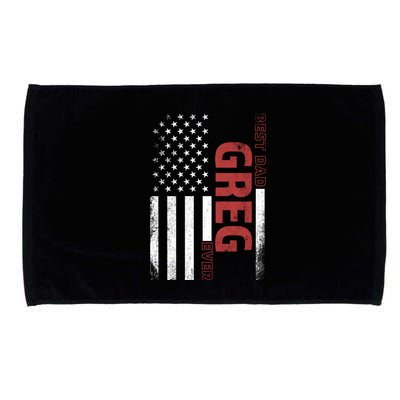 Greg Personalized FatherS Day Gift Flag Best Dad Gift Microfiber Hand Towel