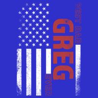 Greg Personalized FatherS Day Gift Flag Best Dad Gift T-Shirt