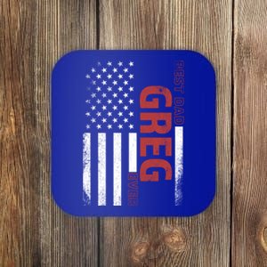 Greg Personalized FatherS Day Gift Flag Best Dad Gift Coaster