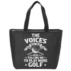 Golf Player Funny Golfing Outfits Golf Pun Let's Partee Zip Tote Bag