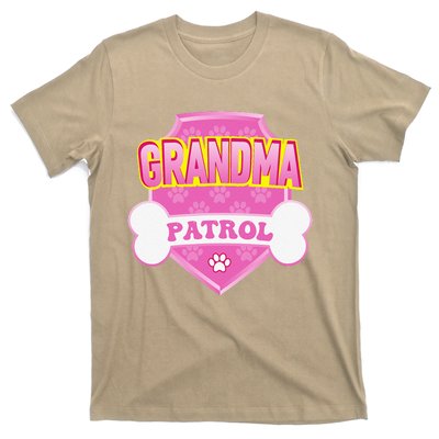 Grandma Patrol Funny Dog Mom Vintage Birthday Party T-Shirt