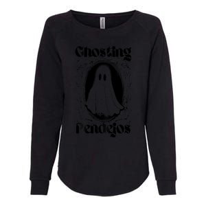 Ghosting Pendejos Funny Mexican Ghost Halloween (On Back) Womens California Wash Sweatshirt