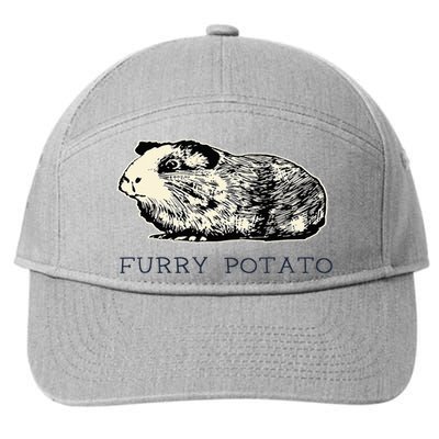 Guinea Pig Furry Potato Vintage Guinea Pig 7-Panel Snapback Hat