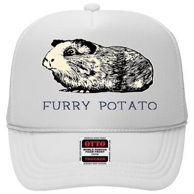 Guinea Pig Furry Potato Vintage Guinea Pig High Crown Mesh Back Trucker Hat