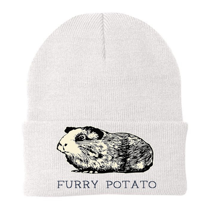 Guinea Pig Furry Potato Vintage Guinea Pig Knit Cap Winter Beanie