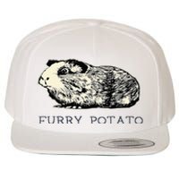 Guinea Pig Furry Potato Vintage Guinea Pig Wool Snapback Cap