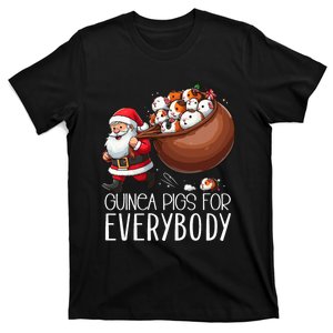 Guinea Pigs For Everybody Funny Christmas Guinea Pig Santa T-Shirt