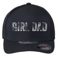 GirlDad Proud Father of Fathers Day Vintage Flexfit Unipanel Trucker Cap