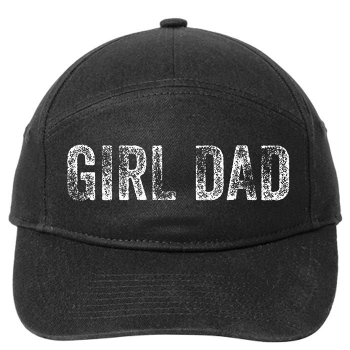 GirlDad Proud Father of Fathers Day Vintage 7-Panel Snapback Hat