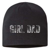 GirlDad Proud Father of Fathers Day Vintage Sustainable Beanie