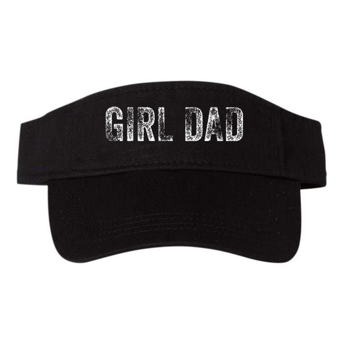 GirlDad Proud Father of Fathers Day Vintage Valucap Bio-Washed Visor