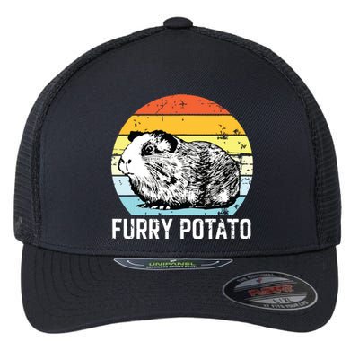 Guinea Pig Furry Potato Vintage Guinea Pig Flexfit Unipanel Trucker Cap