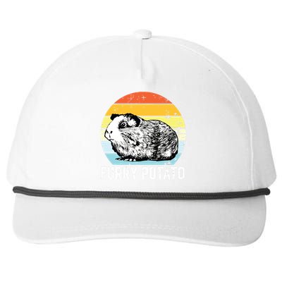 Guinea Pig Furry Potato Vintage Guinea Pig Snapback Five-Panel Rope Hat