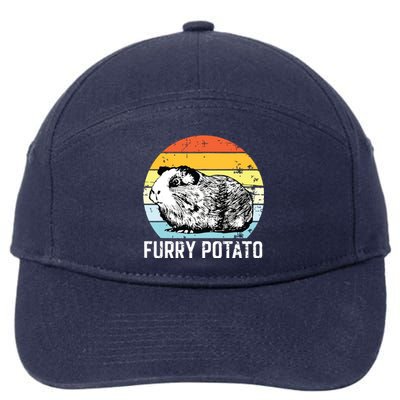 Guinea Pig Furry Potato Vintage Guinea Pig 7-Panel Snapback Hat