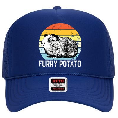 Guinea Pig Furry Potato Vintage Guinea Pig High Crown Mesh Back Trucker Hat