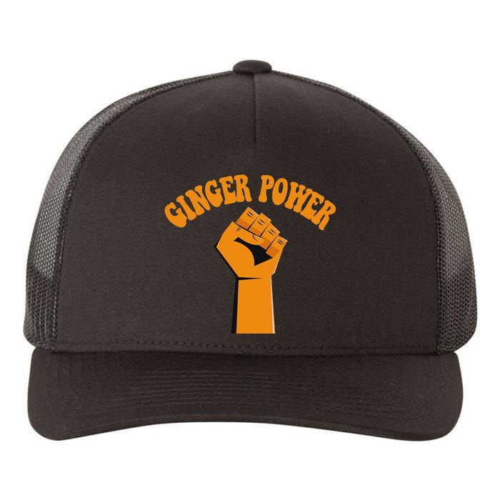 Ginger Power Funny Redhead Fist In The Air Yupoong Adult 5-Panel Trucker Hat