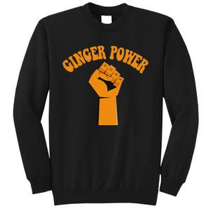 Ginger Power Funny Redhead Fist In The Air Sweatshirt