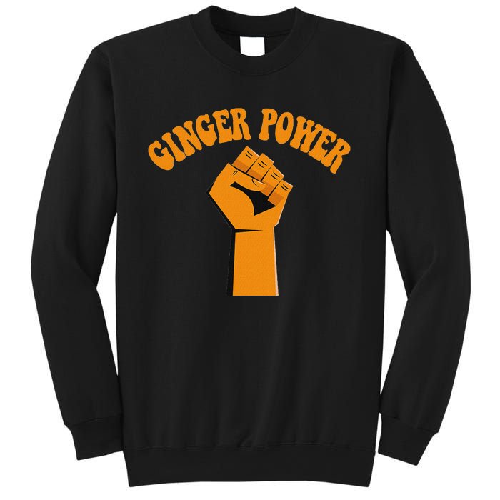 Ginger Power Funny Redhead Fist In The Air Sweatshirt