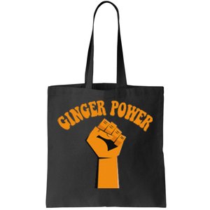 Ginger Power Funny Redhead Fist In The Air Tote Bag