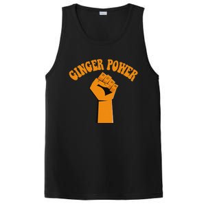 Ginger Power Funny Redhead Fist In The Air PosiCharge Competitor Tank