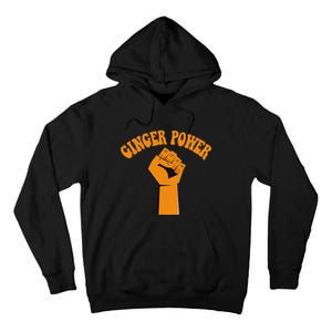 Ginger Power Funny Redhead Fist In The Air Tall Hoodie