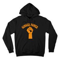 Ginger Power Funny Redhead Fist In The Air Tall Hoodie