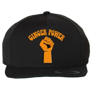 Ginger Power Funny Redhead Fist In The Air Wool Snapback Cap