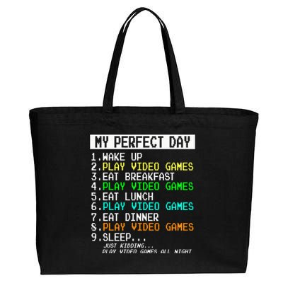 Gaming Presents for Gamers Cotton Canvas Jumbo Tote