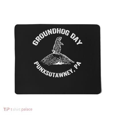 Groundhog Punxsutawney Funny Groundhog Day Shadow Gift Mousepad