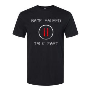 Game Paused Funny Saying Gamer Softstyle CVC T-Shirt