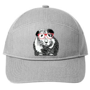 Guinea Pig Funny Guinea Pig Tee Cute Guinea Pig 7-Panel Snapback Hat