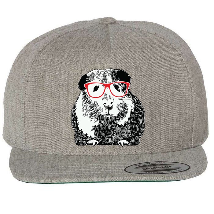 Guinea Pig Funny Guinea Pig Tee Cute Guinea Pig Wool Snapback Cap