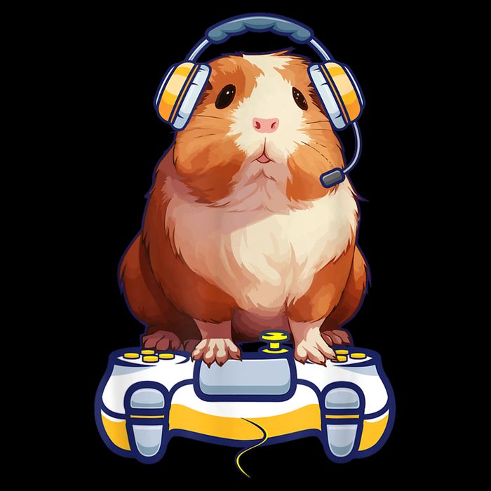 Guinea Pig Funny Video Gamer Lover Cooling Performance Crew T-Shirt