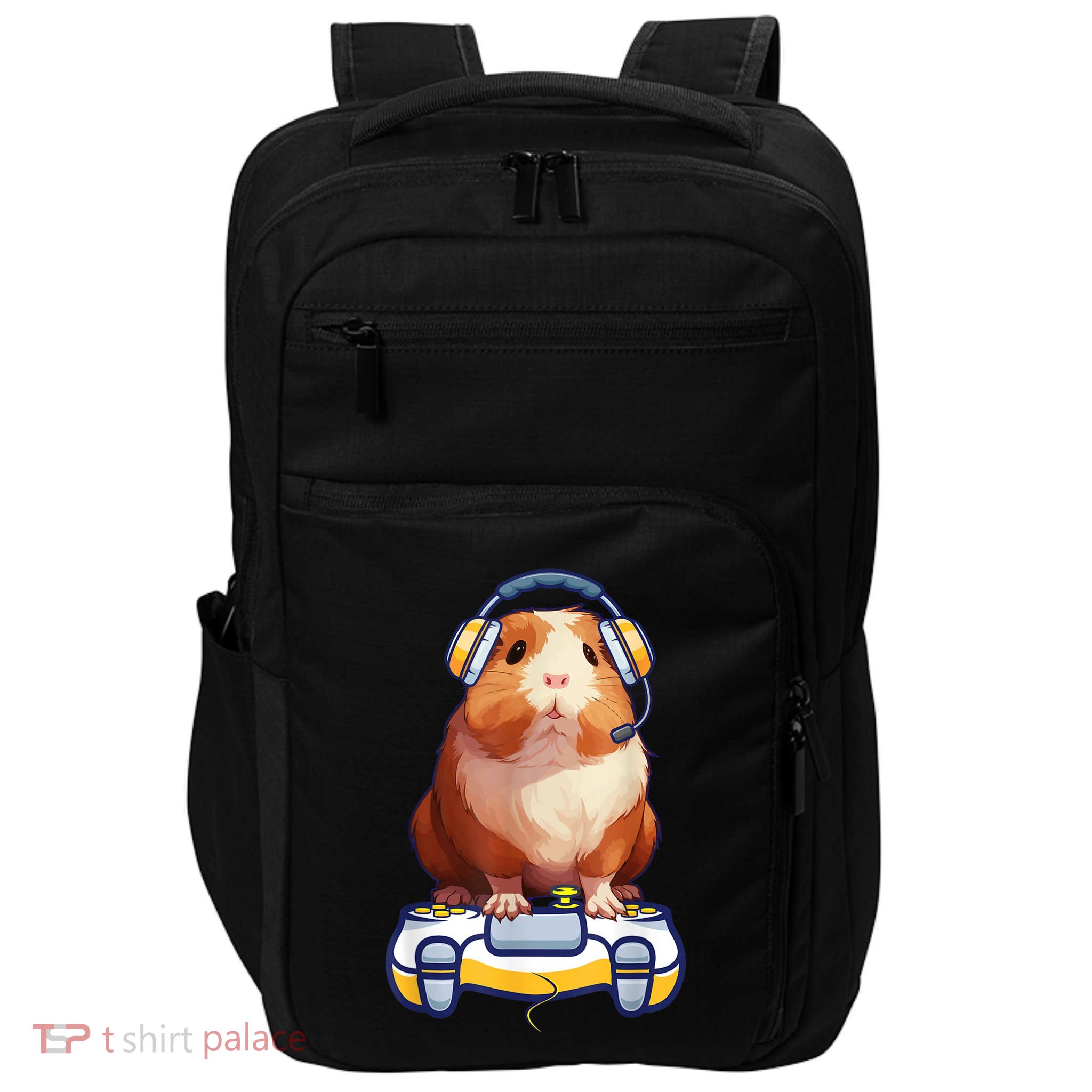 Guinea Pig Funny Video Gamer Lover Impact Tech Backpack