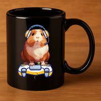 Guinea Pig Funny Video Gamer Lover 11oz C Handle Ceramic Mug