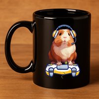 Guinea Pig Funny Video Gamer Lover 11oz C Handle Ceramic Mug