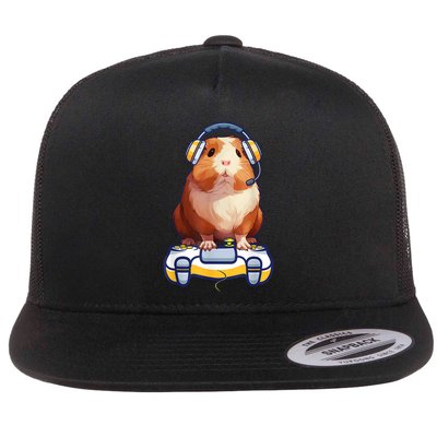 Guinea Pig Funny Video Gamer Lover Flatbill Hat