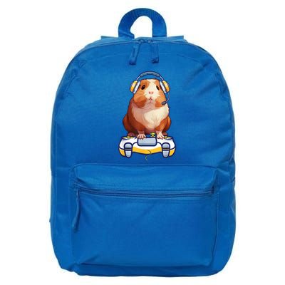 Guinea Pig Funny Video Gamer Lover 16 in Basic Backpack
