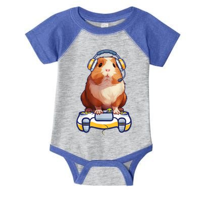 Guinea Pig Funny Video Gamer Lover Infant Baby Jersey Bodysuit