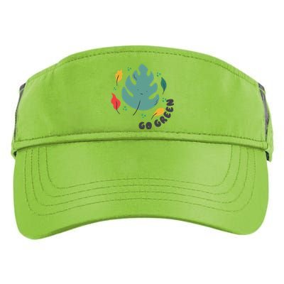 Green Plastic Free Save Earth Gift Adult Drive Performance Visor