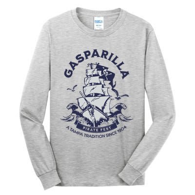 Gasparilla Pirate Fest Souvenir Pirate Ship Tampa Florida Tall Long Sleeve T-Shirt