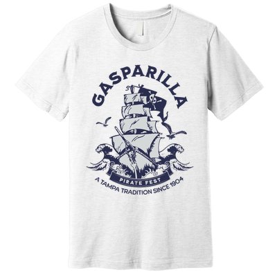 Gasparilla Pirate Fest Souvenir Pirate Ship Tampa Florida Premium T-Shirt